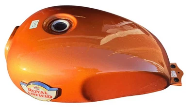 Gasolina Gas Depósito Combustible Naranja Colisión Compatible Con Royal Enfield - Imagen 1 de 4