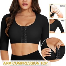 Women Arm Shaper Compression Sleeve Post Surgery Posture Corrector Shapewear Bra