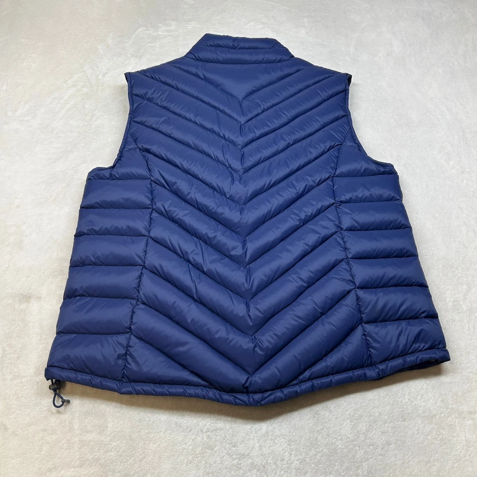 Cabelas Goose Down Puffer 背心女式 XL 海军蓝 800 填充电源 — 第 3/4 张图片