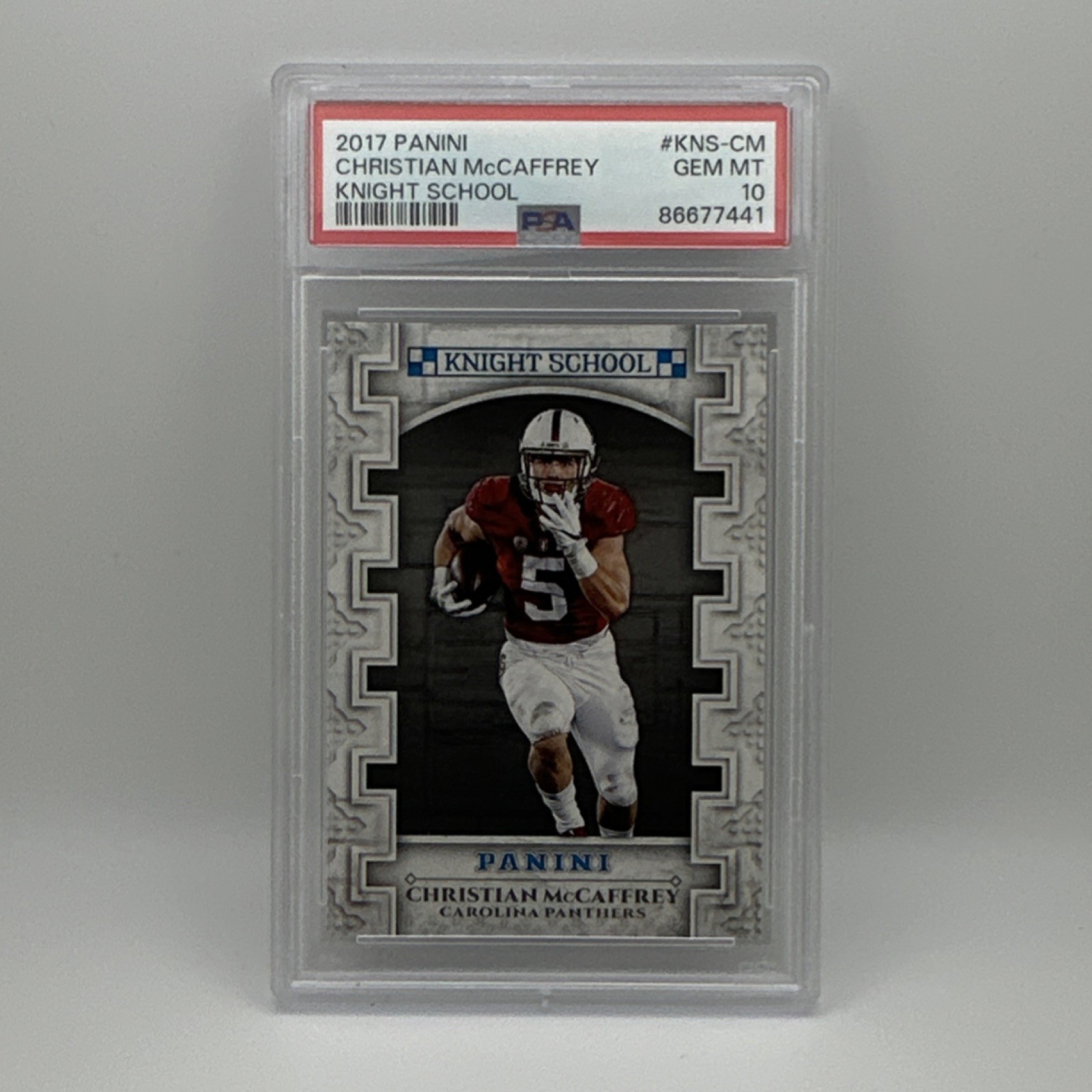 Christian McCaffrey Panini Knight School #KNSCM Base