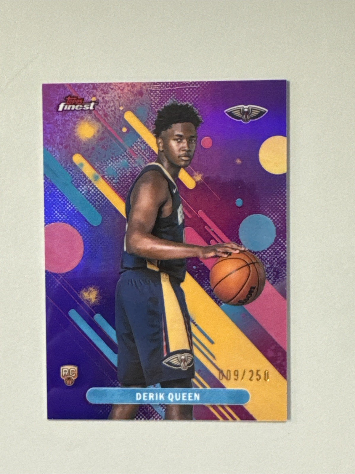 2025-26 Topps Finest Derik Queen Common Purple /250