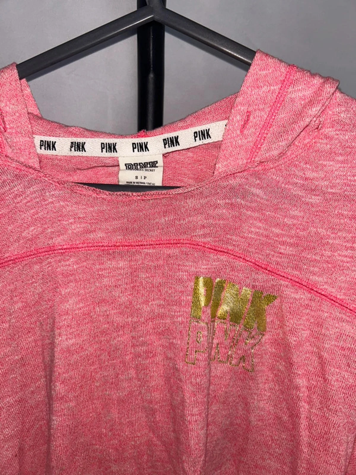 UNDERCOVER Felpa con cappuccio leggera Victoria's Secret ROSA Slouchy Taglia S