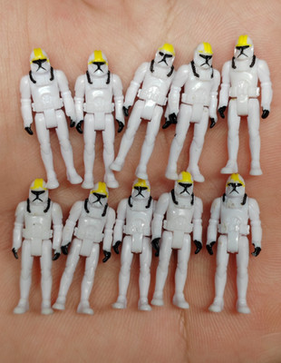 RARE 10 PCS STAR WARS Micro Galaxy Squadron Mini Figures Clone Pilots Toy Loose!