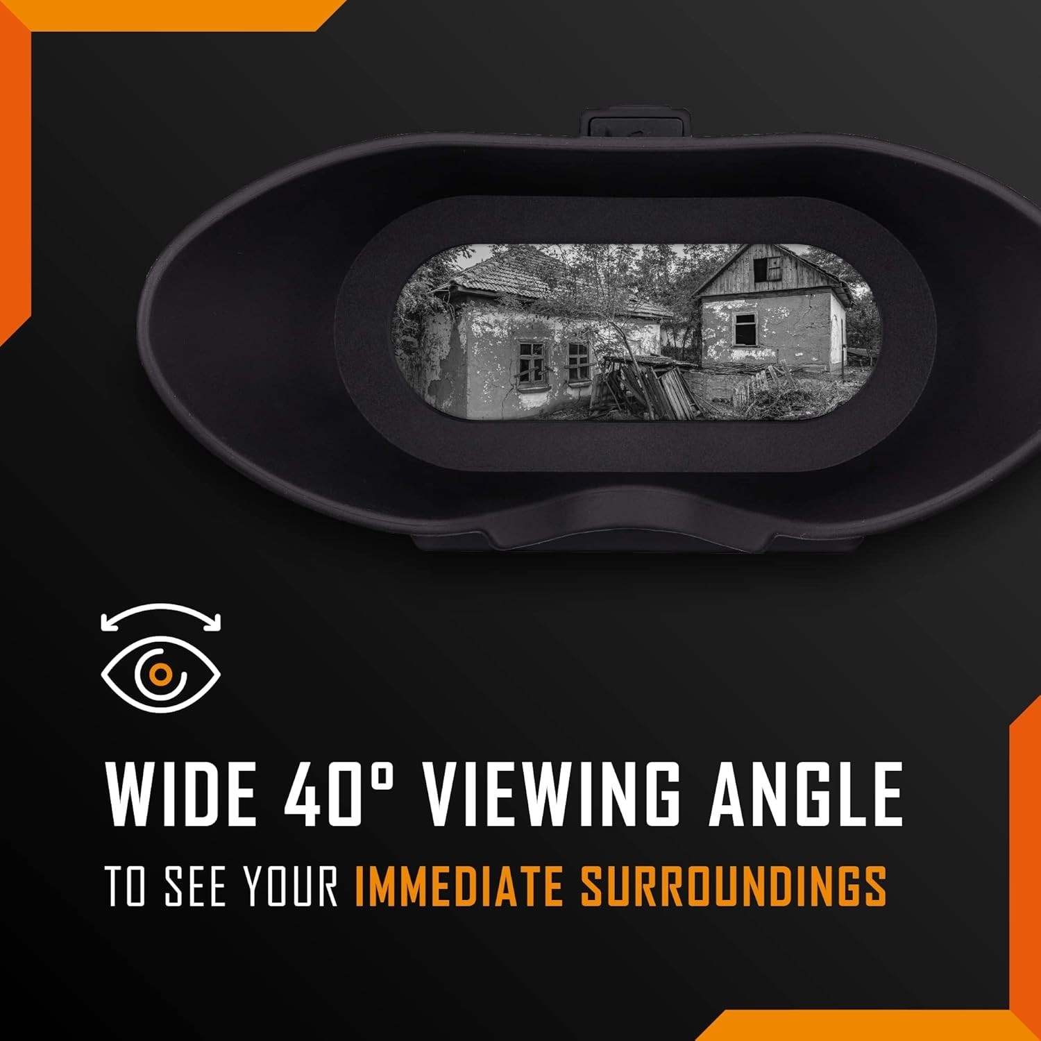 Wide Angle 1X Night Vision Goggles with 2X Digital Zoom - Tactical NV Binoculars