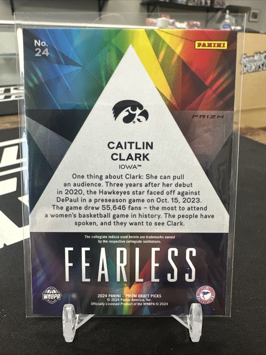 Caitlyn Clark Basketball PSA 10 Gem Mint 2024 Panini Caitlin Clark #F2  Fearless Rookie Basketball Card - Graded
