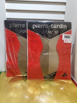 Lot 2 VTG Pierre Cardin Lycra 3D Hosiery Pantyhose NIP Extra Control Hip ML