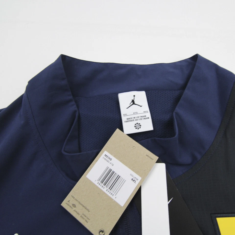 Chaqueta Michigan Wolverines Air Jordan para hombre azul marino/gris oscuro nueva Foto 4 de 4