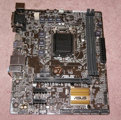 Asus H110M-A D3 Mainboard Sockel 1151 Rev: 1.02