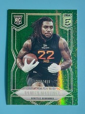 2025 Panini Donruss Elite Damien Martinez #147 Green Sparkle /499 RC Seattle