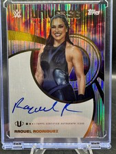 2025 Topps WWE Universe Autographs Raquel Rodriguez Refractor Raw