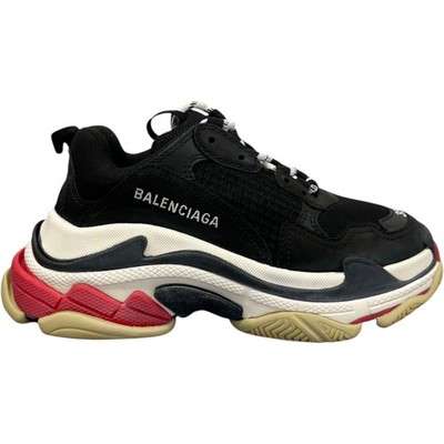 Balenciaga Damen Triple S Low Sneaker Schwarz Größe UK 2 / EU 35