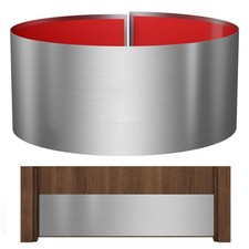 Sanbege Stainless Steel Door Kick Plate, 8" x 34" 8 x 34 inches, Nickel 