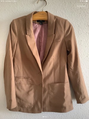 Blazer H&M Jacket 36 hellbraun camel karamell Sommer Frühling Jacke