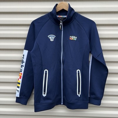 Finland Blue Rukka Full Zip Ice Hockey Jacket Coat Suomi Logo Men s XS