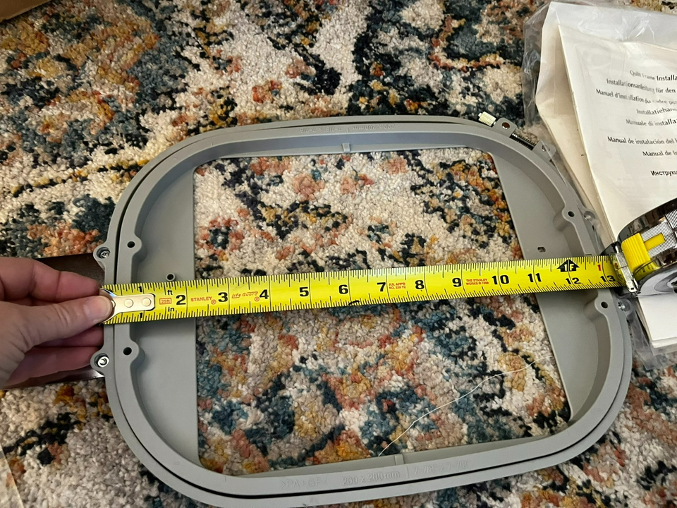 Brother PRPQF200 T10 Embroidery frame 20x20 (XE8410-001) for PR series ...