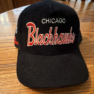 Mitchell & Ness Chicago Blackhawks NHL Mesh Trucker Hat Black