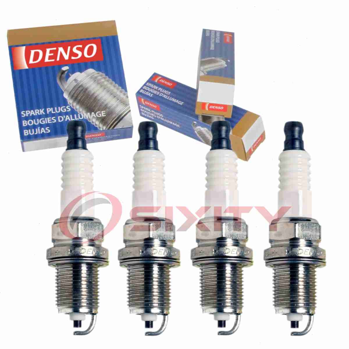 4 pc Denso Standard Spark Plugs for 2000-2001 Mazda Protege 1.6L L4 Ignition no
