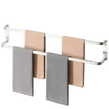 Double Towel Bars for Bathroom,32'' Towel Holder Towel Racks for Bathroom Wal...