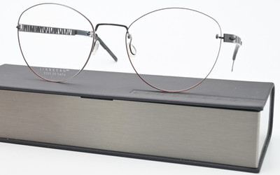 LINDBERG Brille 2303 50 GR74 T606 130 U9 Schwarz Kohle Spirit Titanium Randlos