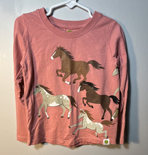 John Deere Girls Pink Horse Graphic Long Slee...