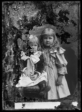 Photo:Two Young Girls Victorian Portrait ca 1873-1916