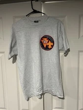 Vintage Ockanickon Scout Reservation Men's L Gray T Shirt USA SS 50 Years