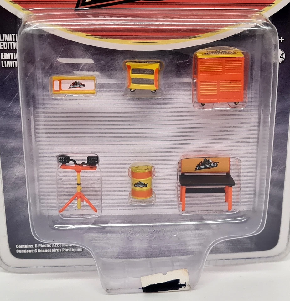 Greenlight 1/64 - ArmorAll Diorama Tienda Garaje Herramientas y Accesorios Coche Set Foto 2 de 3