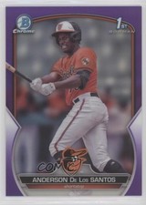 2023 Bowman Chrome Prospects Purple Refractor 239/250 Anderson De Los Santos 5yr