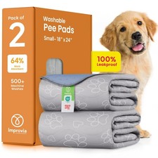 Washable Pee Pads for Dogs, 2Pack Reusable Puppy Pads, Fast Absorbent Dog Pee Pa