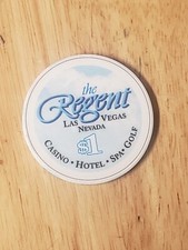 1.00 Chip from the Regent Casino Las Vegas Nevada White