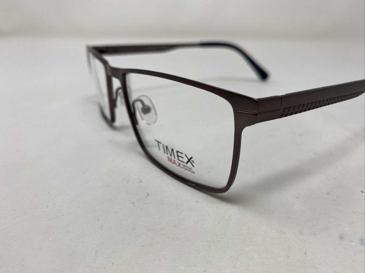 Timex 2:41PM GM 56-18-150 Gunmetal Full Rim Metal Eyeglasses Frame