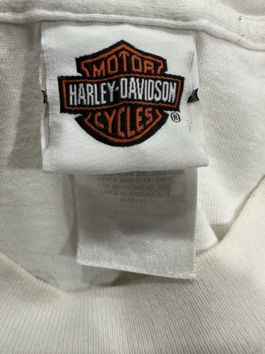 Harley Davidson Men’s T-shirt Size XLarge Long Sleeve White Peterson FL - Picture 7 of 11