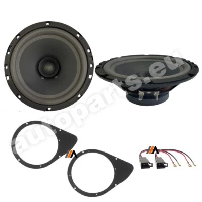 Kit 2 Haut-Parleurs Arrière Pour Fiat 500 Depuis 2007 16,5Cm Double Conique - Photo 1/4