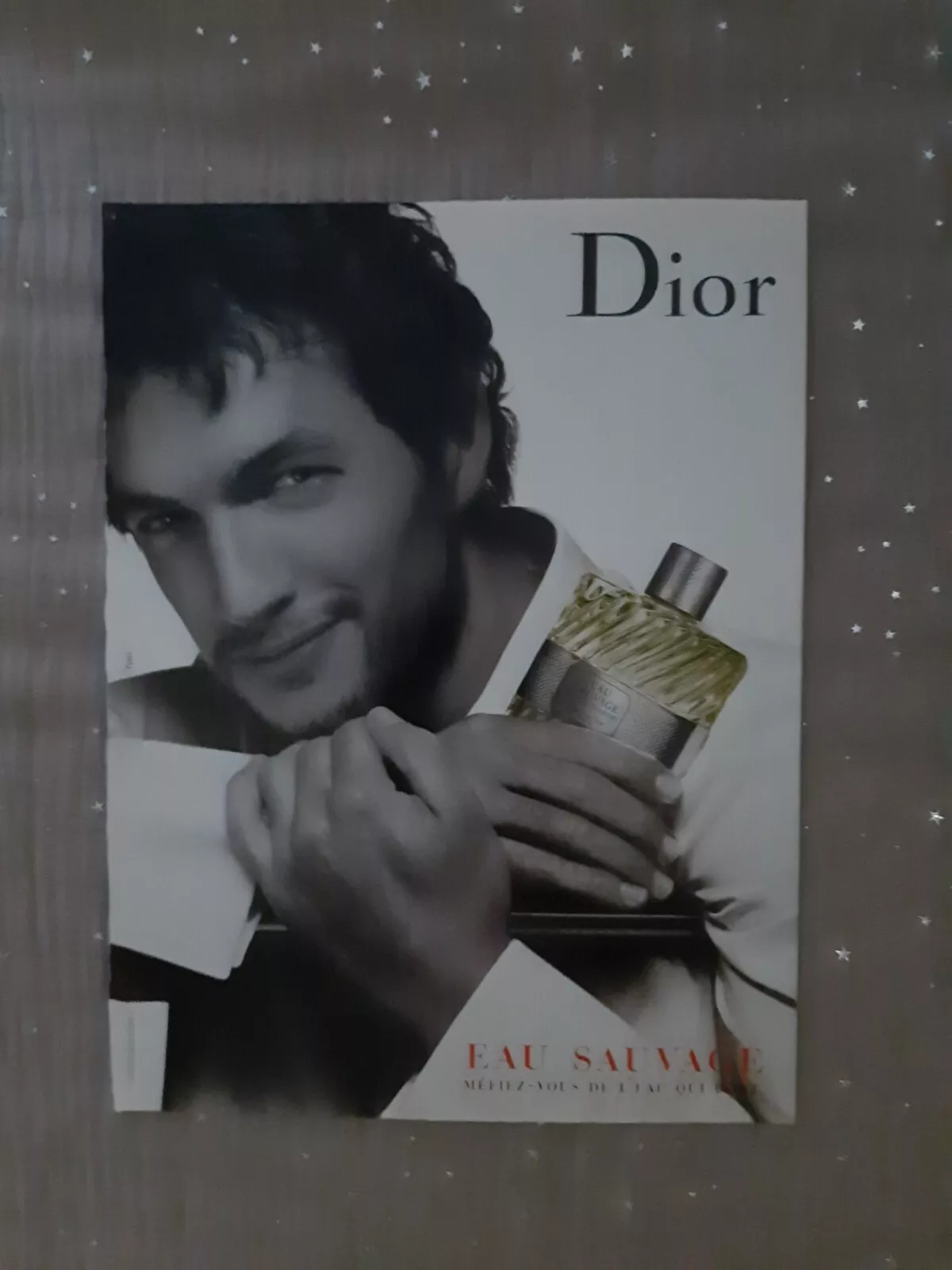 Publicité papier Parfum. Perfume Ad C. Dior Eau Sauvage de 2003