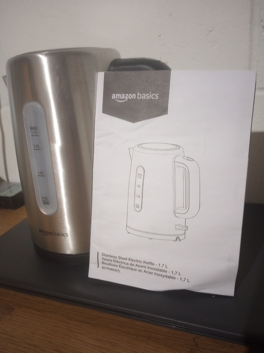 AmazonBasics Stainless Steel Electric Hot Water Kettle