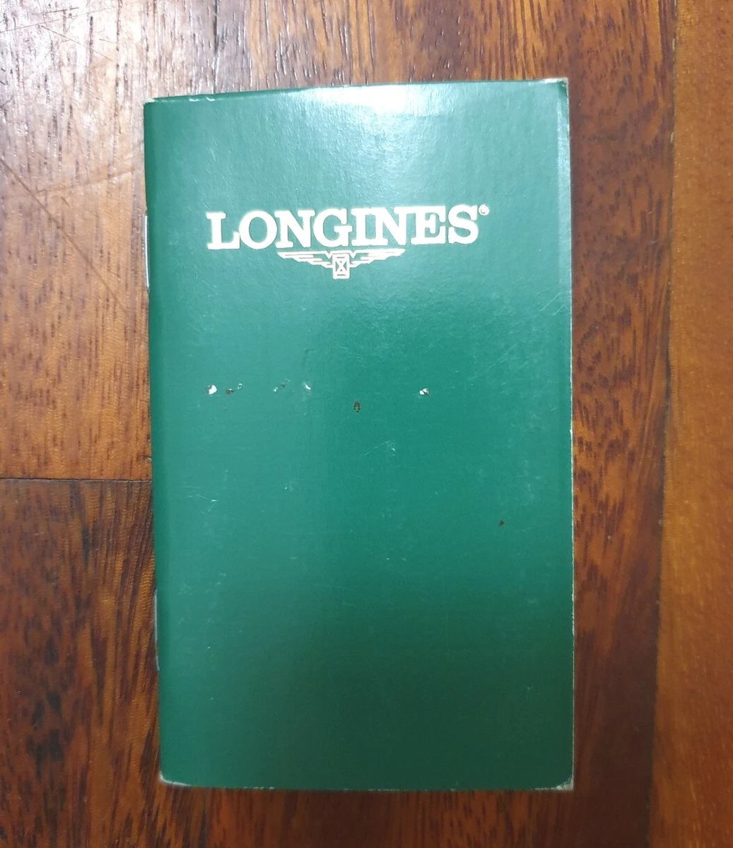 New old stock vintage Longines Warranty & service Booklet, blank unused, no card