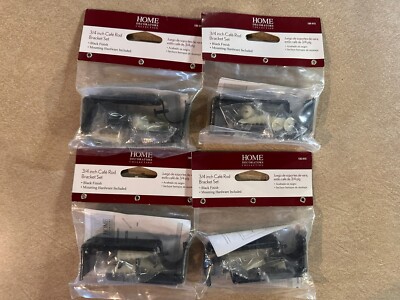 Lot of 4 Sets Home Decorators Collection 3/4 in. Decorative Cafe Bracket 186 915