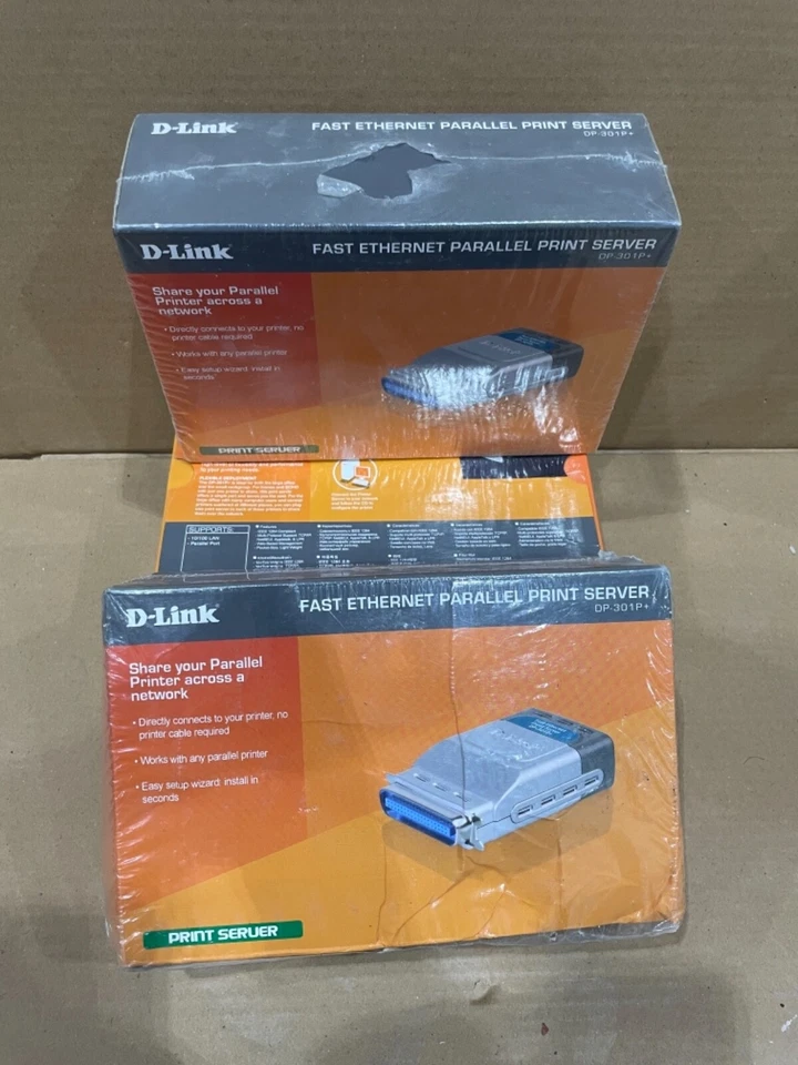D-link fast ethernet parallel print server DP-301p+ - Image 4 of 4