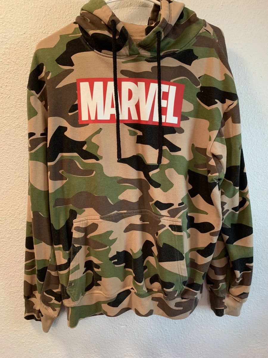 Marvel camo hoodie clearance