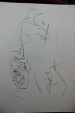 DDR Maler Professor Peuker Wolfgang Bleistift Zeichnung Original  Studien