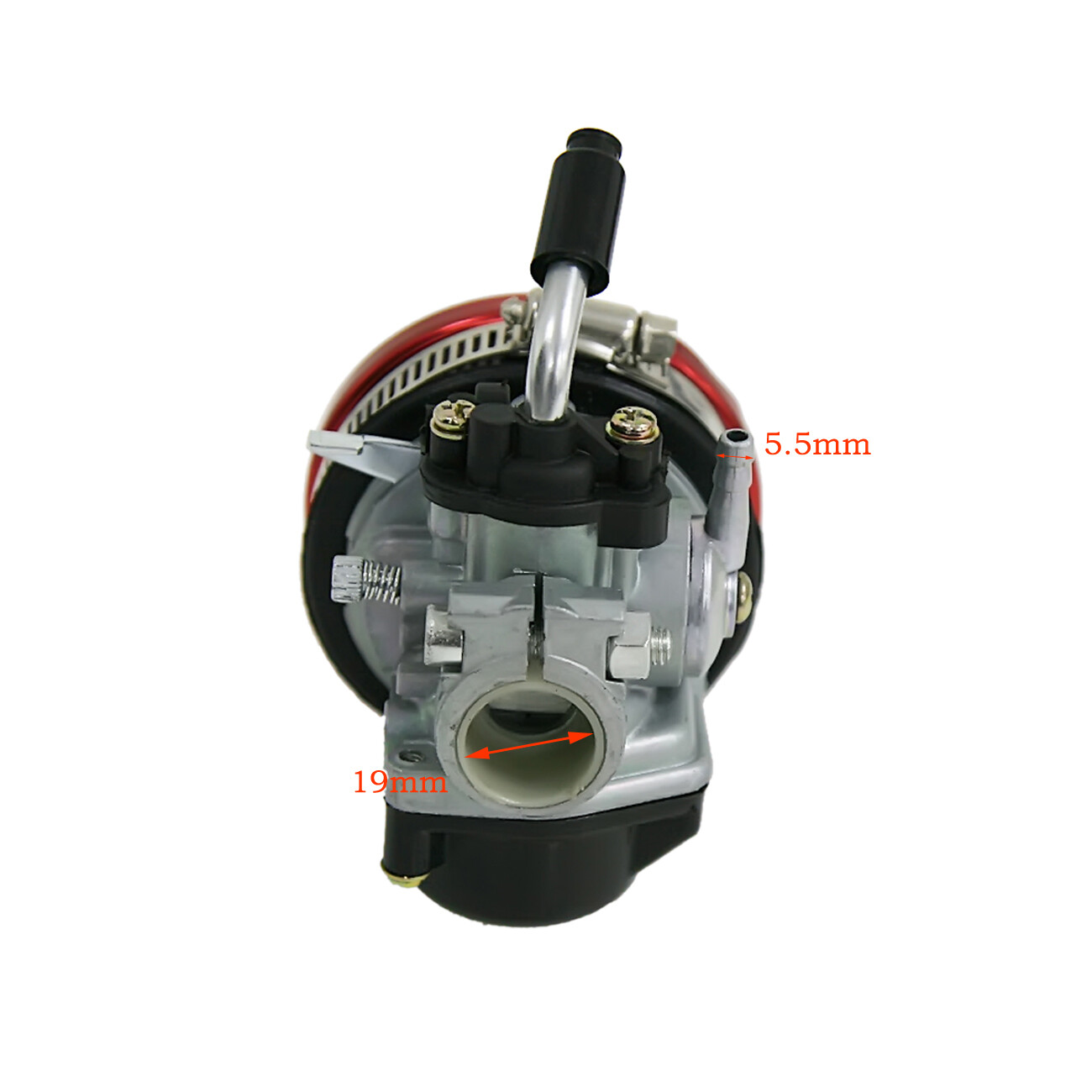 Red Carburetor Air Filter For 49 60 66 80cc 2-Stroke Motorized Bicycle Bike