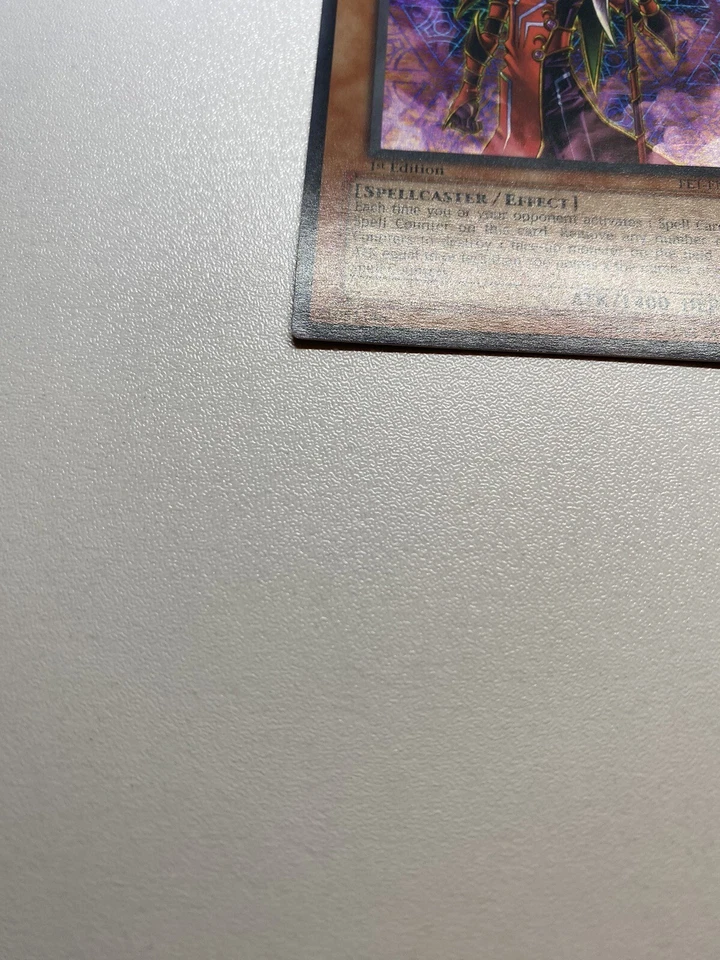 Yugioh Blast Magician 1st Edition Super Rare FET-EN020 HP Heavy Played - Image 3 of 4