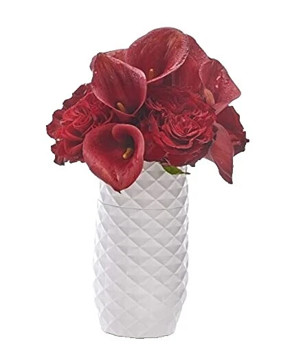 Jarrones Florero contemporánea de piedra