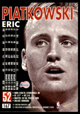 1998-99 SkyBox Premium Eric Piatkowski Los Angeles Clippers #167