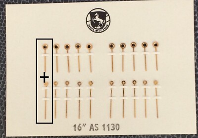 Nos New [1 Set = 2 Hands ] as 1130 80/150 Wit Nadel AS1130 Hand 16  '' Golden