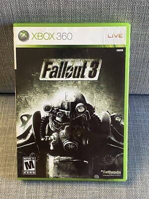 Fallout 3 (Microsoft Xbox 360, 2008) Complete W/Manual Good Condition