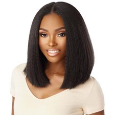 Sensationnel Curls Kinks Glueless 13x6 HD Lace Front Wig - 13x6 KINKY BOB 14