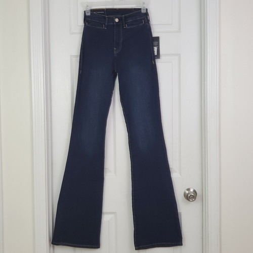 High Rise Modern Flare Blue Jeans size 