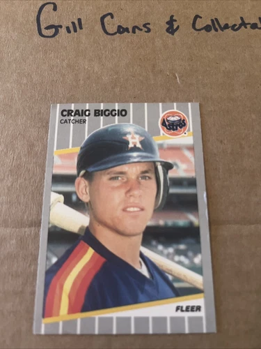 1989 Fleer Craig Biggio Houston Astros Rookie RC # 353 Free Shipping 