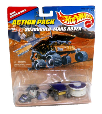 HOT WHEELS JPL Sojourner Mars Rover Action Pack MATTEL 1996 NEW, PACKAGE DAMAGED